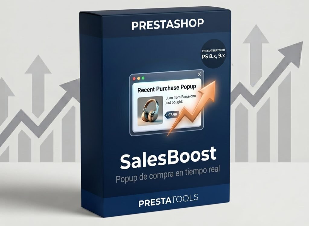 SalesBoost módulo prueba social PrestaShop