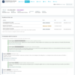 Back office case file with deadline traffic lights and the message thread with the reporter